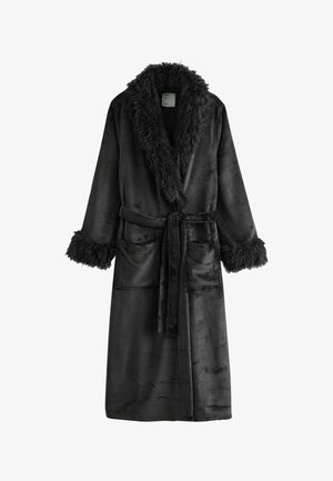 REGULAR FIT TRIM - Chalatas - black