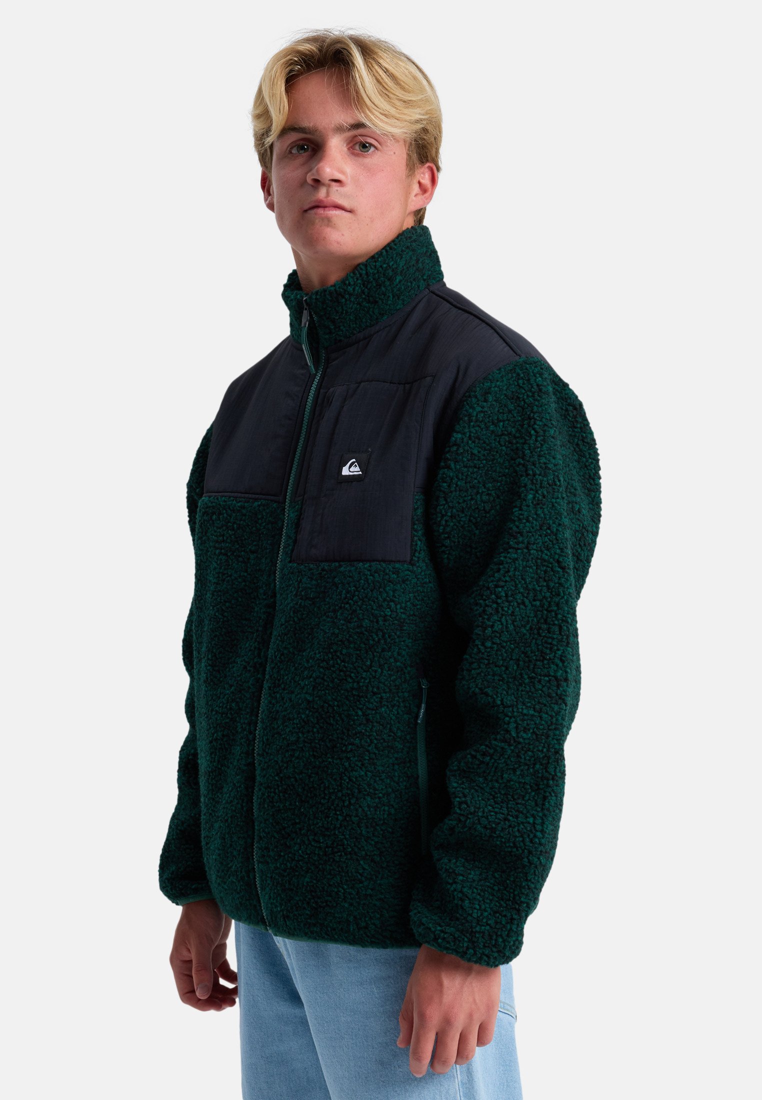 Quiksilver SHALLOW WATER FZ - Forro polar - trekking green heather