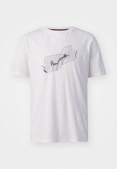 Paul Smith LABEL - Apdrukāts T-krekls - white
