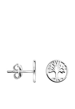 TREE CIRCLE - Earrings - silver coloured