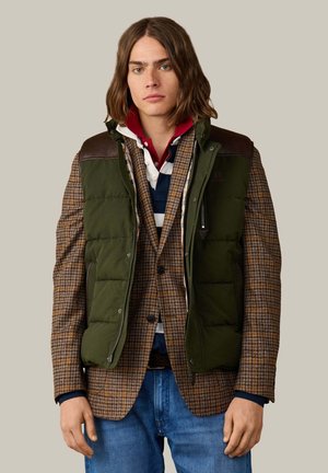 Hackett London, HACKETT LONDON WAISTCOAT H COUNTRY GILET - Chaleco - hunter green