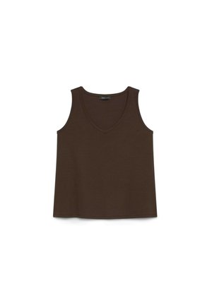 Fiorella Rubino, TOP CON SCOLLO A V - Top - marrone