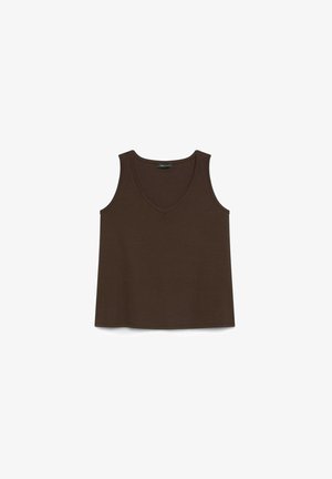 Fiorella Rubino, TOP CON SCOLLO A V - Top - marrone