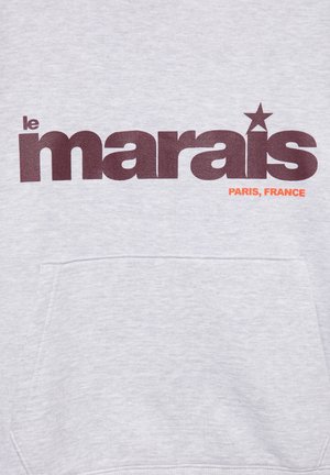 PULL&BEAR, GRAPHIC PRINT - HOODIE - Hoodie - grey marl
