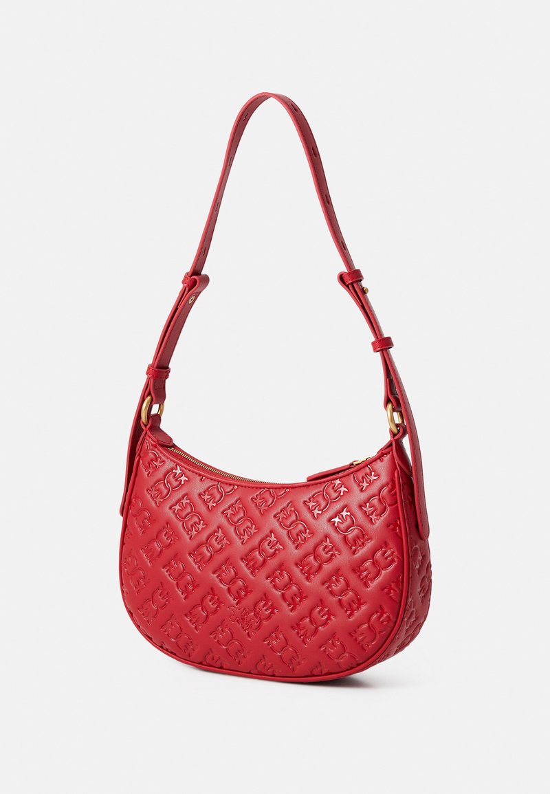 Pinko HALF MOON MINI LOGO Handbag rosso/antique gold-coloured
