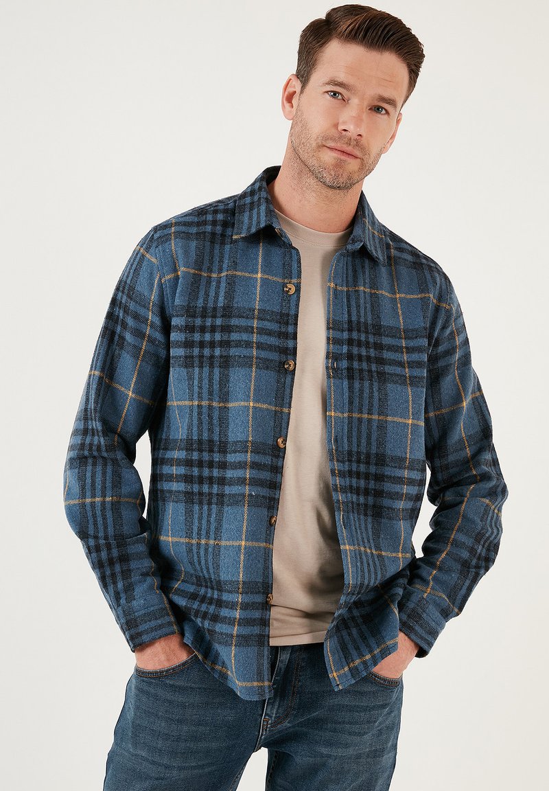 Buratti PLAID PATTERNED - Košile - indigo