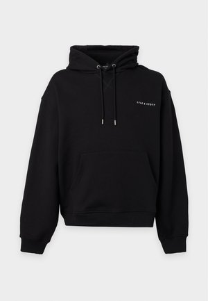 Lyle & Scott, SCRIPT LOOPBACK - Суитшърт с качулка - jet black