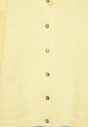 PULL&BEAR, SHORT SLEEVE - CARDIGAN - Gilet - yellow