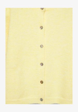 PULL&BEAR, SHORT SLEEVE - CARDIGAN - Gilet - yellow