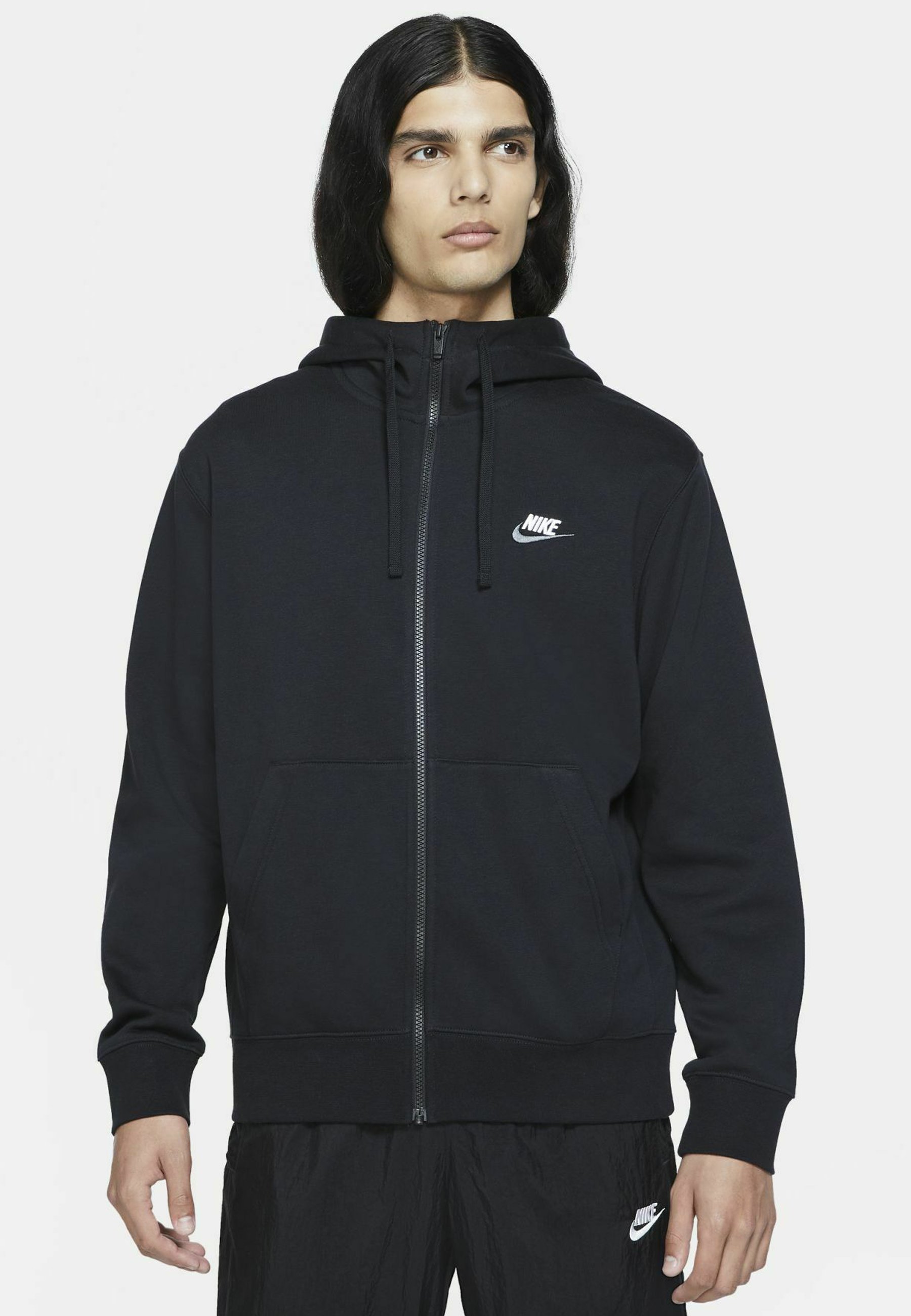nike sportswear quarter zip moletom com capuz white