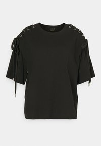 Pinko MAVERICK COMPATTO CON STRINGHE - Printtipaita - black