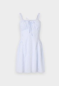 BARE SOFIA DROP WAIST BUTTON FRONT MINI DRESS - Vardagsklänning - white