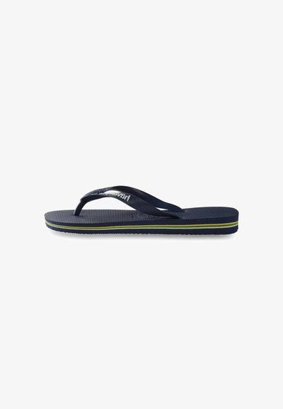 HAVAIANAS FLIP FLOP BRASIL LOGO - Tongs - Navy blue
