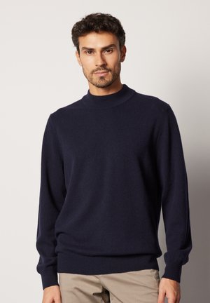 ULTRASOFT STAND-UP COLLAR - Strickpullover - Blue