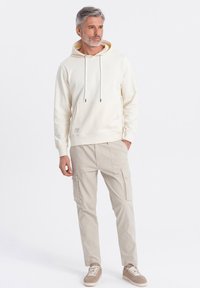 Ombre Felpa con cappuccio - cream