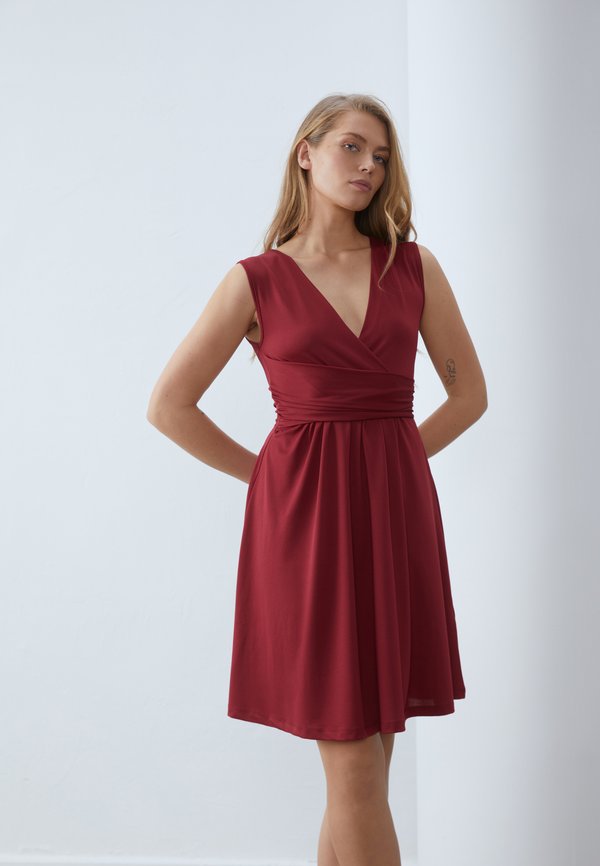 Jersey dress - bordeaux