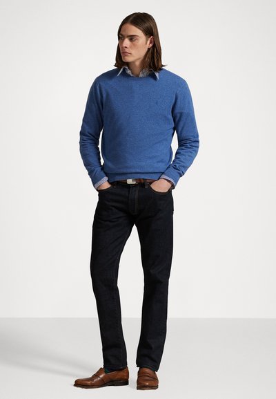 Polo Ralph Lauren WOOL CREWNECK SWEATER - Pulover - tide pool blue heather