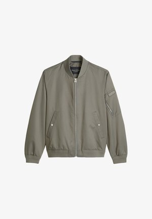 Marc O'Polo, MARC O'POLO BLOUSON REGULAR MIT ZIPPERTASCHE AM ÄRMEL - Bomberjacke - graphite dust