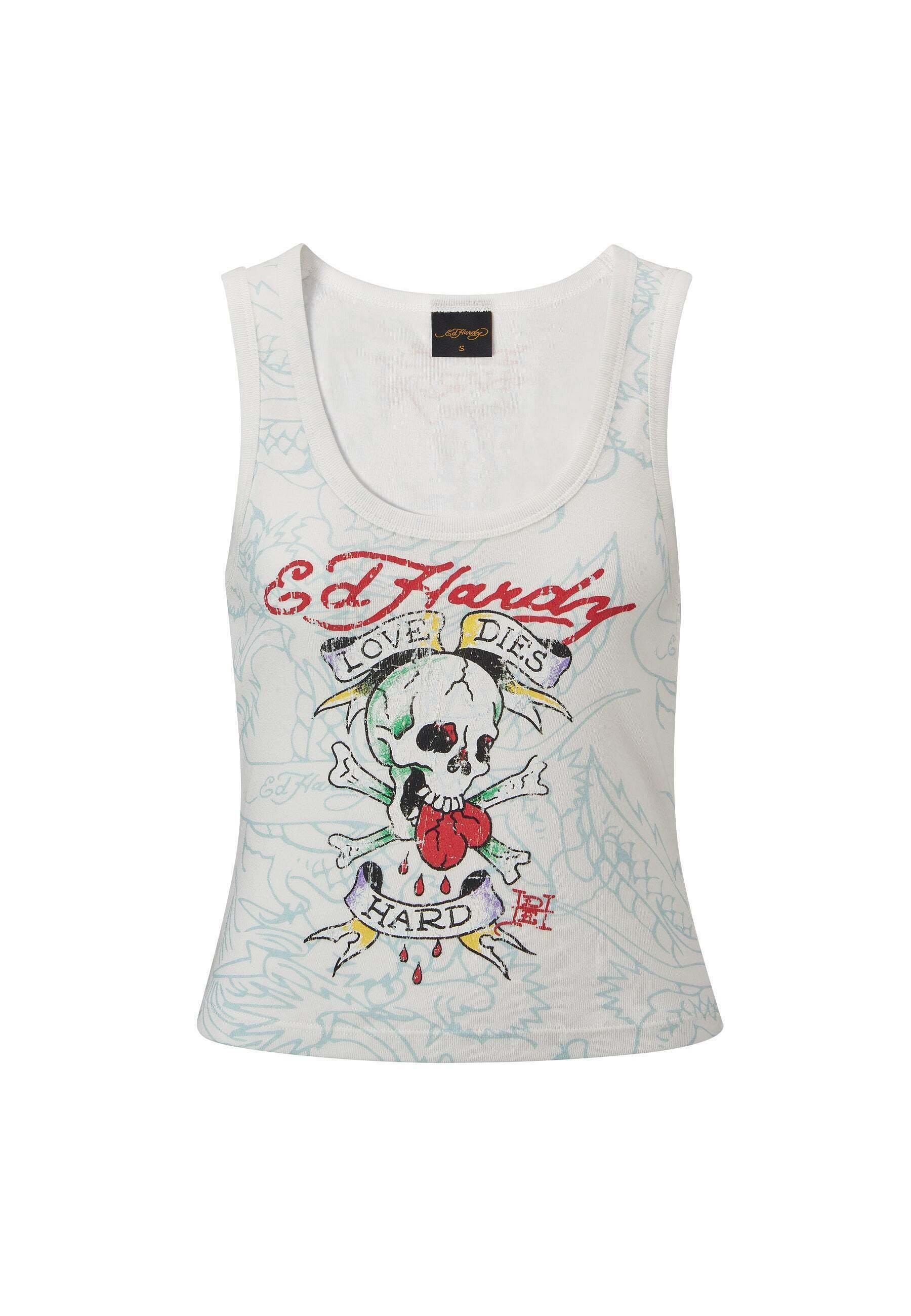 Ed Hardy ストーン レディース タンクトップ Ed Hardy 400種類の品揃え エドハーディー レディース タンクトップ