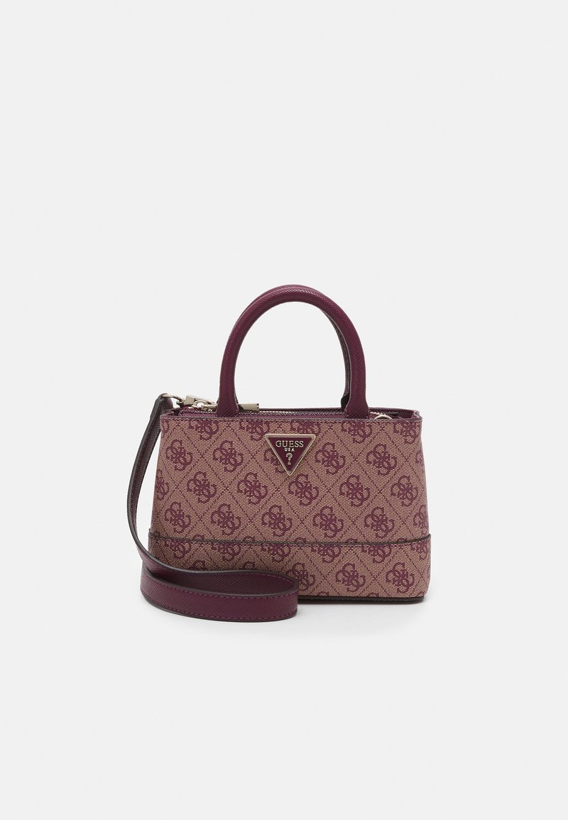 Guess Cordelia Logo Luxury Satchel Brown Recluse Paul Smith