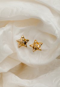 Orelia STATEMENT CRYSTAL STAR STUD EARRING - Uhani - pale gold-coloured