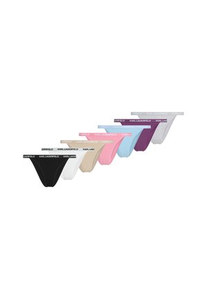 KARL LAGERFELD KARL LAGERFELD UNDERWEAR BOTTO LOGO BRAZILIAN (PACK OF 7) - Braguitas - multicolor