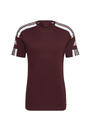 adidas Performance SQUAD 21 - Print T-shirt - team maroon/white