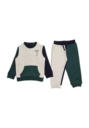 Guess, COMPLETO BAMBINO SET - Tuta - green beige blue