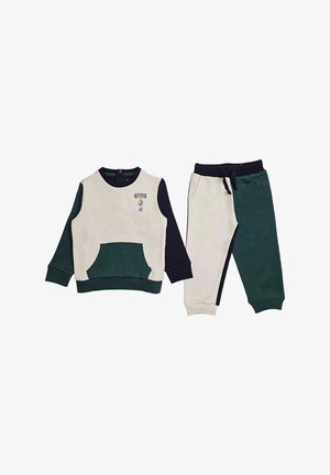 Guess, COMPLETO BAMBINO SET - Tuta - green beige blue