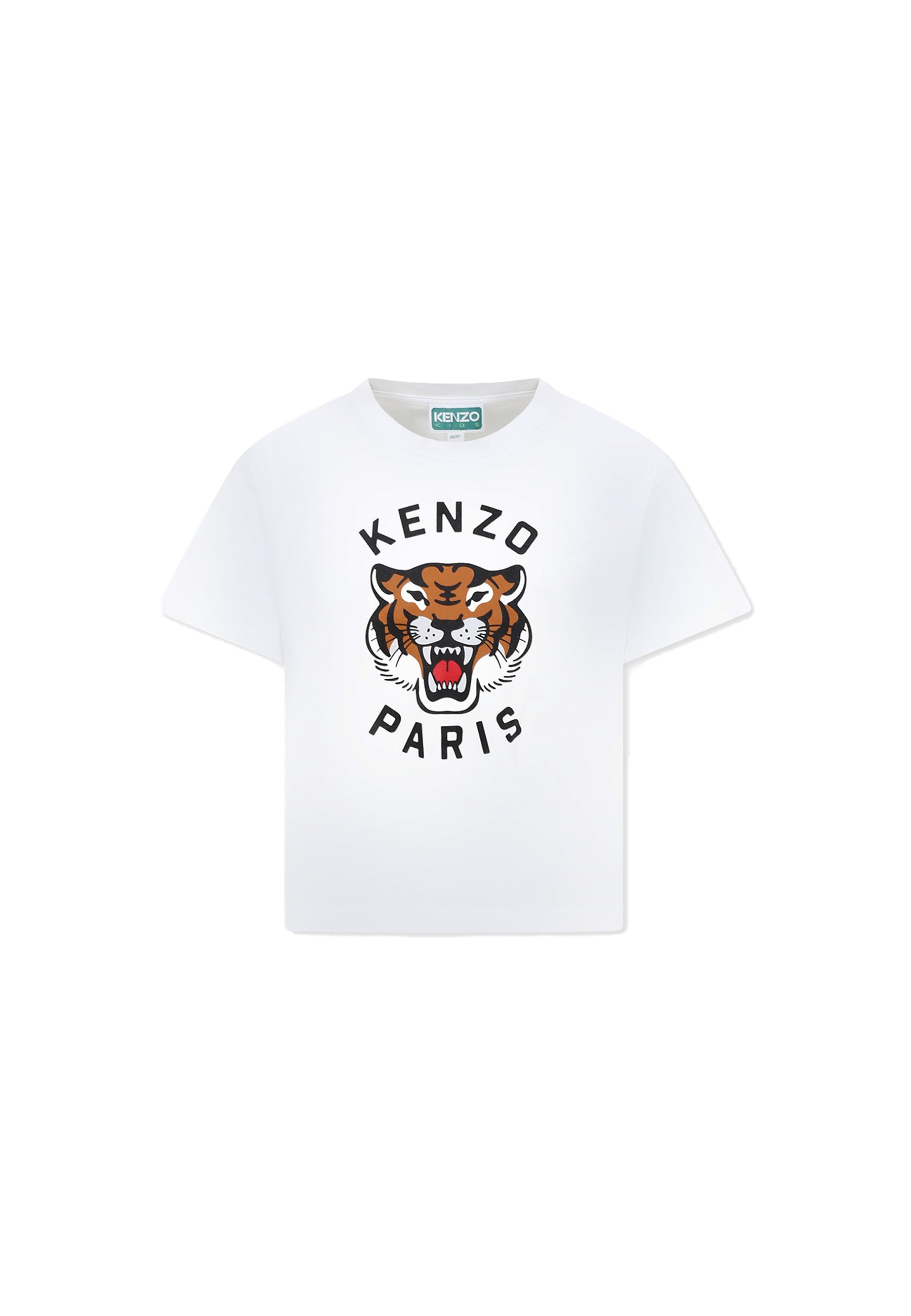 KENZO kids A MANICA CORTA T-shirt con stampa white/bianco