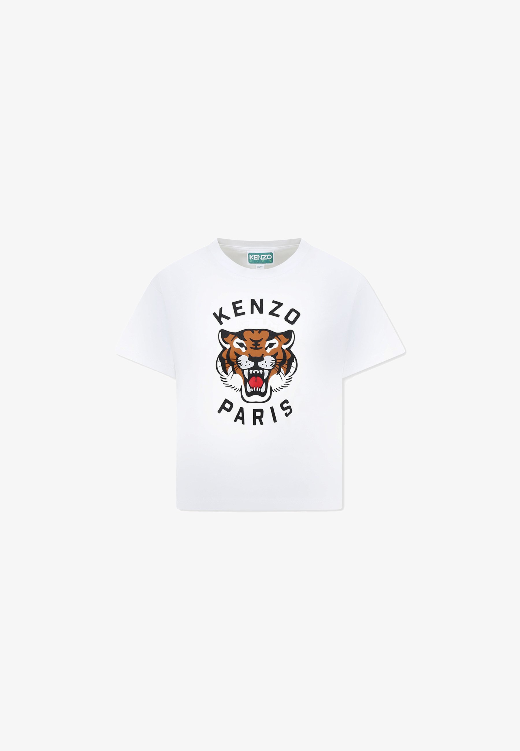 KENZO kids A MANICA CORTA T-shirt con stampa white/bianco