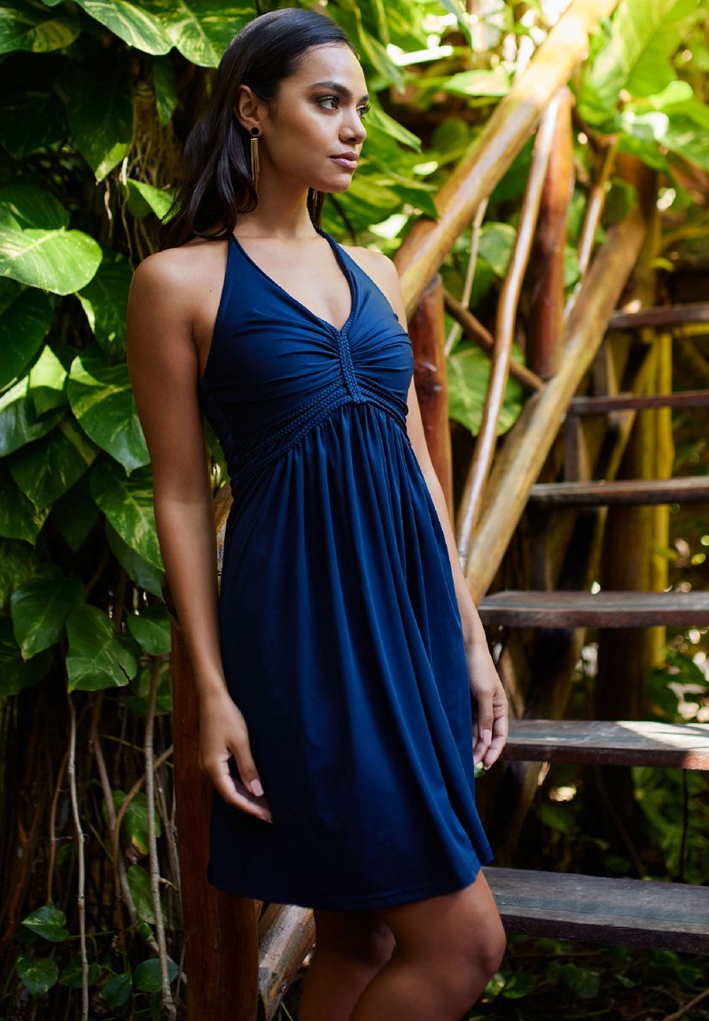 Robe guinguette teinte bleutée | Vêtement Vintage