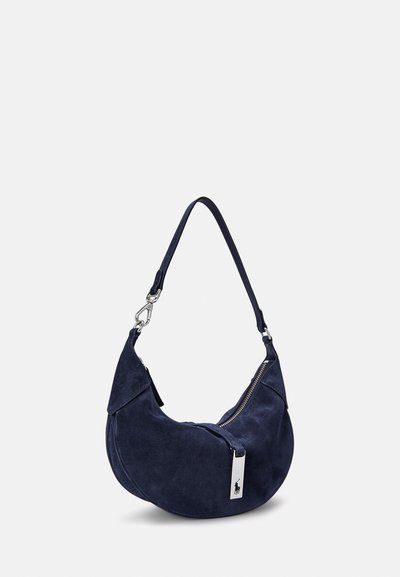 Polo Ralph Lauren POLO ID SUEDE MINI SHOULDER BAG - Kabelka - night