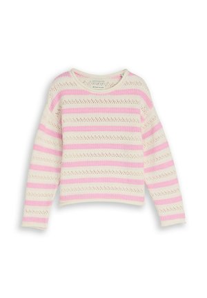 CROPPED MIT STREIFENMUSTER - Pullover - light rose stripe