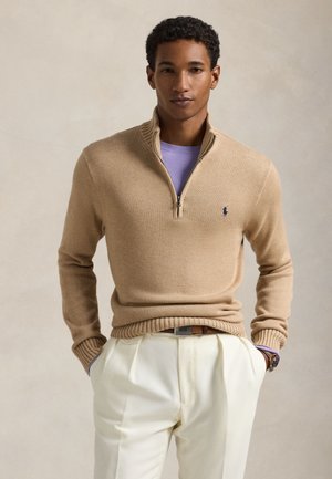 Polo Ralph Lauren, LONG SLEEVE - Striktrøje - camel melange