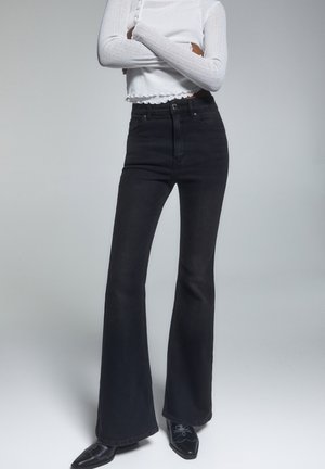 Flared Jeans - black