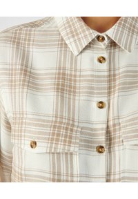 Damart À CARREAUX - Blusa - beige carreaux