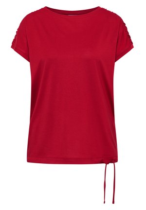 Cecil, KURZARM SHIRT MIT RAFFUNG - Triko s potiskem - tamarillo red