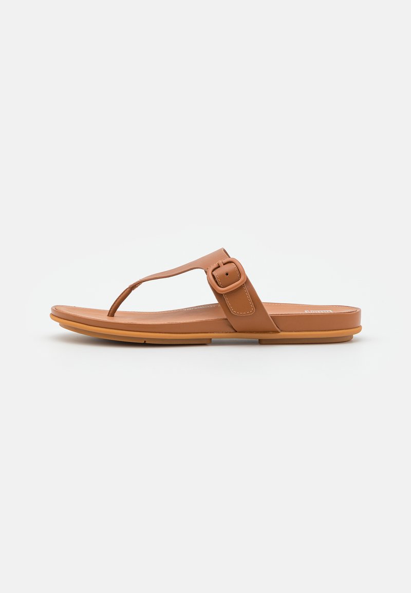 FitFlop GRACIE BUCKLE TOE POST Tbar sandals light tan/tan Zalando.ie