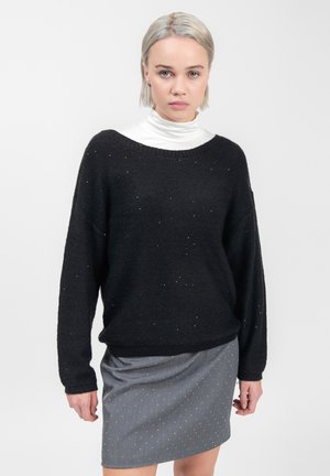 PURL SIDE - Pullover - black
