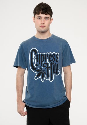 Print T-shirt - blue