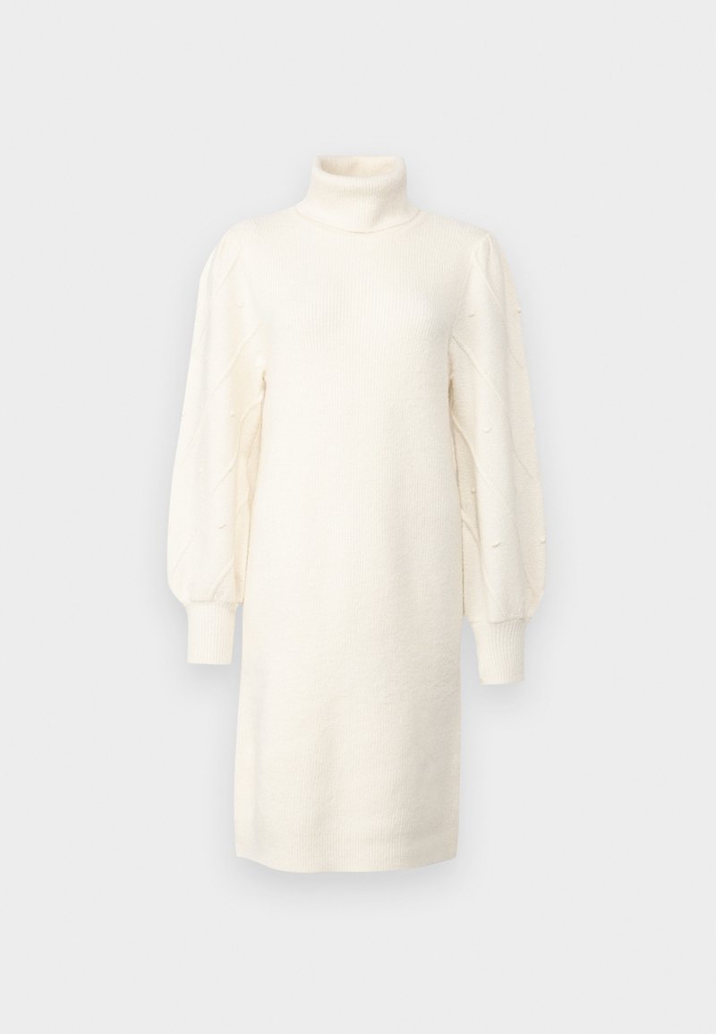 Vila Gebreide jurk beige Vila Gebreide jurk beige