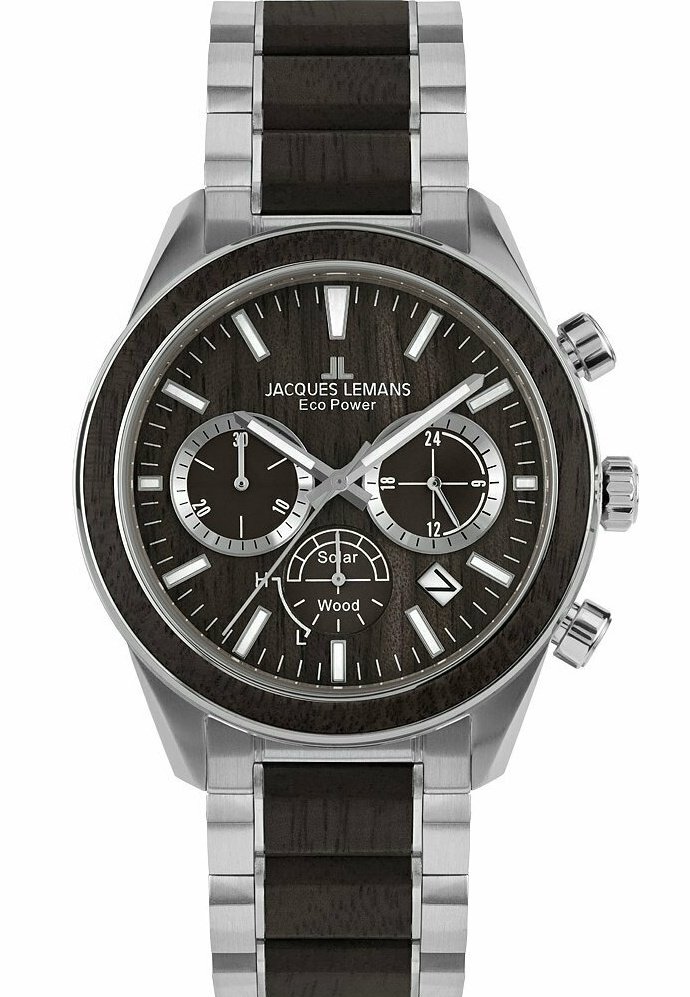 Jacques Lemans LITHIUM-IONEN AKKU - Chronograph - braun- und silberfarben