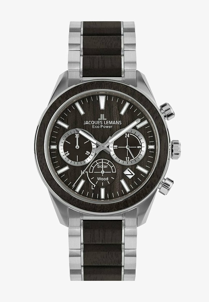 Jacques Lemans LITHIUM-IONEN AKKU - Chronograph - braun- und silberfarben