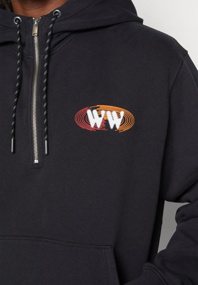 WOOD WOOD CASPER HALF ZIP - Melegítőfelső - black