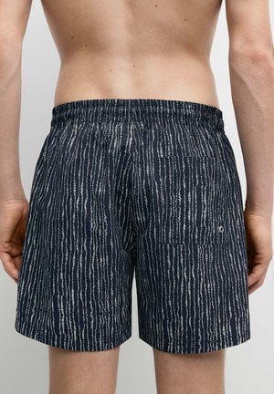 Massimo Dutti, PRINTED SWIMMING TRUNKS - Zwemshorts - mottled dark blue