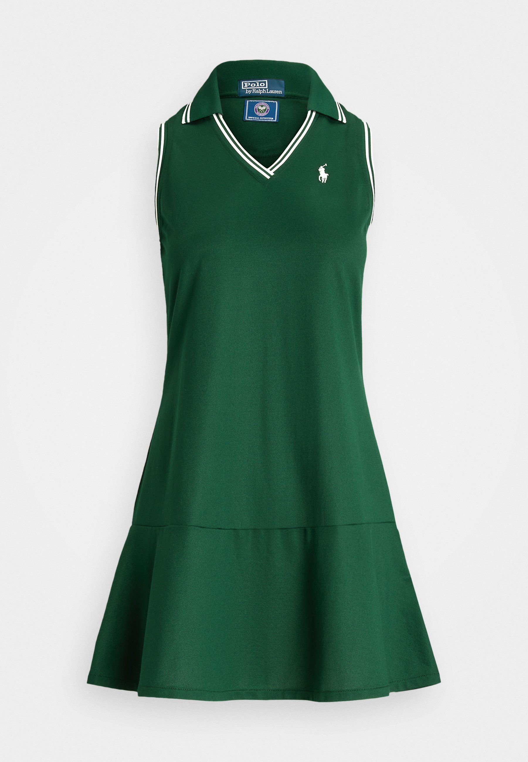 Polo Ralph Lauren WIMBLEDON PERFORMANCE POLO DRESS - Jersey dress - moss  agate/green - Zalando