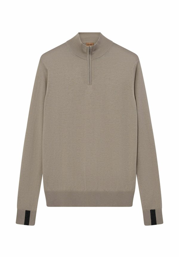 ADAM SOFT ZIP TURTLE NECK - Strickpullover - soft kit