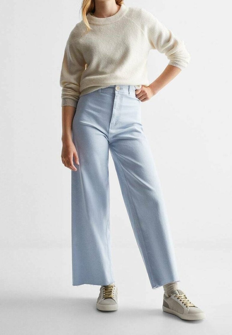 Mango Kids SEAMLESS - Flared jeans - light blue