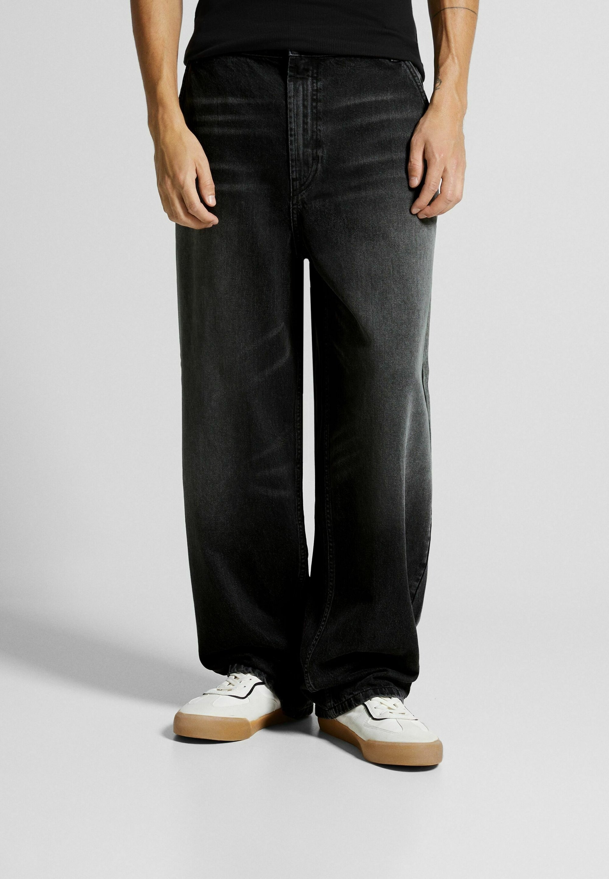 Zalando Jeans Neri Bershka Pantaloni Cargo Bershka Uomo Bershka